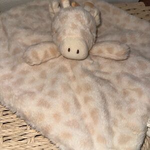 Kellytoy Giraffe Plush Blanket - Cream and Tan